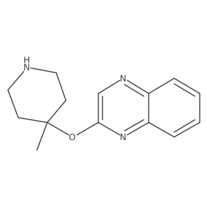 2-[(4-Methylpiperidin-4-yl)oxy]quinoxaline Structure