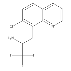 3-(7-Chloroquinolin-8-yl)-1,1,1-trifluoropropan-2-amine结构式