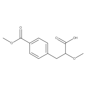 2-Methoxy-3-[4-(methoxycarbonyl)phenyl]propanoic acid结构式