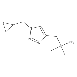 1-[1-(cyclopropylmethyl)-1H-1,2,3-triazol-4-yl]-2-methylpropan-2-amine Structure