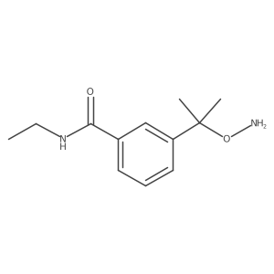 3-[2-(aminooxy)propan-2-yl]-N-ethylbenzamide Structure