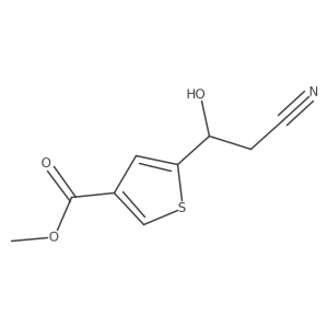 Methyl 5-(2-cyano-1-hydroxyethyl)thiophene-3-carboxylate Structure
