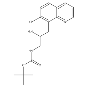tert-butyl N-[2-amino-3-(7-chloroquinolin-8-yl)propyl]carbamate Structure