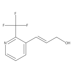 3-[2-(Trifluoromethyl)pyridin-3-yl]prop-2-en-1-ol结构式
