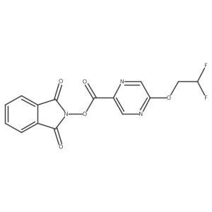 1,3-dioxo-2,3-dihydro-1H-isoindol-2-yl 5-(2,2-difluoroethoxy)pyrazine-2-carboxylate Structure