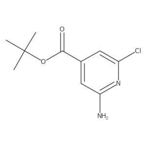 Tert-butyl 2-amino-6-chloropyridine-4-carboxylate结构式