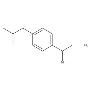 (S)-1-(4-Isobutylphenyl)ethan-1-amine hcl Structure