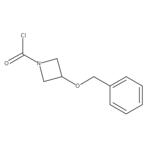 3-Phenylmethoxyazetidine-1-carbonyl chloride结构式