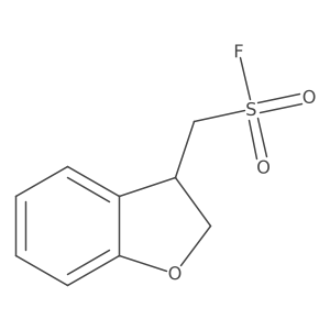 (2,3-Dihydro-1-benzofuran-3-yl)methanesulfonyl fluoride结构式