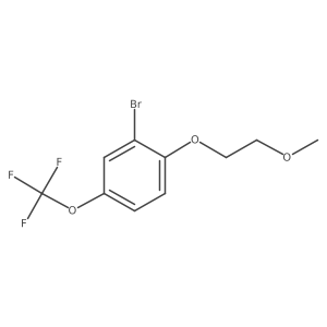 2-Bromo-1-(2-methoxy-ethoxy)-4-trifluoromethoxy-benzene结构式