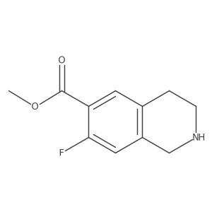 Methyl 7-fluoro-1,2,3,4-tetrahydroisoquinoline-6-carboxylate Structure