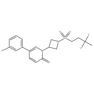 6-(3-Fluorophenyl)-2-[1-(3,3,3-trifluoropropylsulfonyl)azetidin-3-yl]pyridazin-3-one Structure