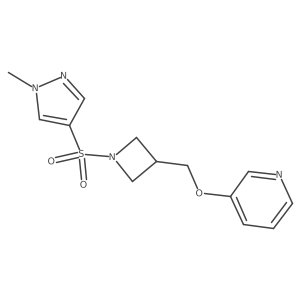 3-({1-[(1-methyl-1H-pyrazol-4-yl)sulfonyl]azetidin-3-yl}methoxy)pyridine Structure