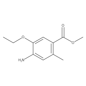 Methyl 4-amino-5-ethoxy-2-methylbenzoate结构式