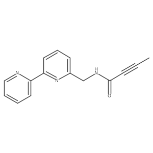 N-[(6-Pyridin-2-ylpyridin-2-yl)methyl]but-2-ynamide结构式