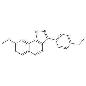 8-methoxy-3-(4-methoxyphenyl)-5H-pyrazolo[4,3-c]quinoline Structure