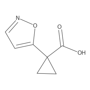 1-(1,2-Oxazol-5-yl)cyclopropane-1-carboxylic acid Structure