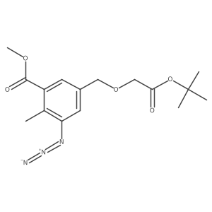Methyl 3-azido-5-{[2-(tert-butoxy)-2-oxoethoxy]methyl}-2-methylbenzoate Structure