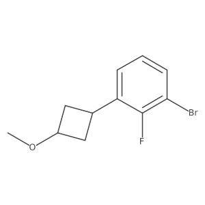Rel-1-bromo-2-fluoro-3-((1s,3s)-3-methoxycyclobutyl)benzene结构式
