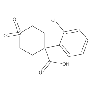 4-(2-chlorophenyl)tetrahydro-2H-thiopyran-4-carboxylic acid 1,1-dioxide Structure