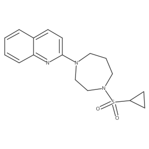 2-[4-(Cyclopropanesulfonyl)-1,4-diazepan-1-yl]quinoline结构式