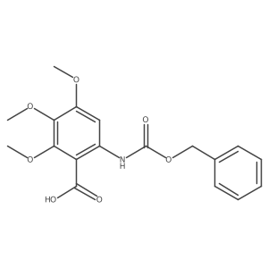 6-{[(Benzyloxy)carbonyl]amino}-2,3,4-trimethoxybenzoic acid Structure