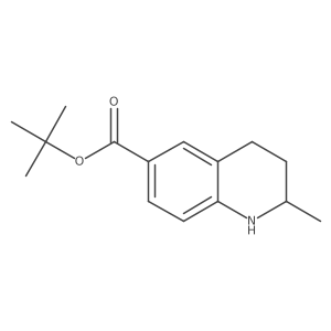 Tert-butyl 2-methyl-1,2,3,4-tetrahydroquinoline-6-carboxylate结构式