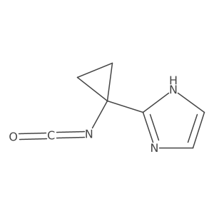 2-(1-isocyanatocyclopropyl)-1H-imidazole Structure