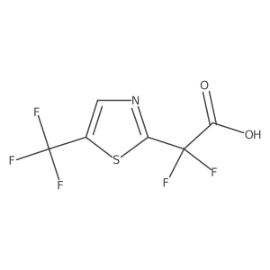 2,2-Difluoro-2-[5-(trifluoromethyl)-1,3-thiazol-2-yl]acetic acid Structure