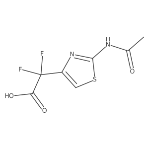 2-(2-Acetamido-1,3-thiazol-4-yl)-2,2-difluoroacetic acid Structure