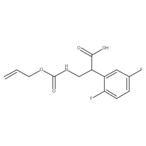 2-(2,5-Difluorophenyl)-3-{[(prop-2-en-1-yloxy)carbonyl]amino}propanoic acid结构式