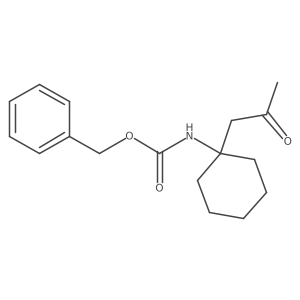 benzyl N-[1-(2-oxopropyl)cyclohexyl]carbamate Structure