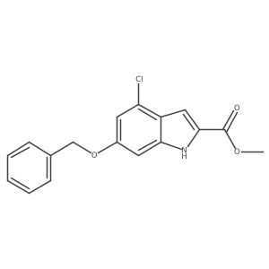 methyl 6-(benzyloxy)-4-chloro-1H-indole-2-carboxylate Structure