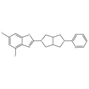 4,6-Difluoro-2-[5-(pyridin-2-yl)-octahydropyrrolo[3,4-c]pyrrol-2-yl]-1,3-benzothiazole Structure