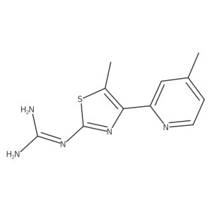 2-Guanidino-5-methyl-4-(4-methylpyridin-2-yl)thiazole Structure