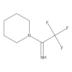 2,2,2-Trifluoro-1-(piperidin-1-yl)ethan-1-imine Structure