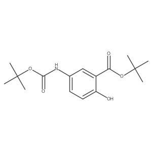 Tert-butyl 5-{[(tert-butoxy)carbonyl]amino}-2-hydroxybenzoate结构式