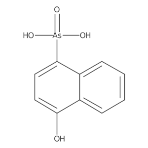 1-Naphthalenearsonic acid, 4-hydroxy- Structure