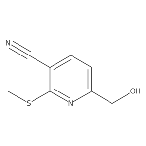 6-(Hydroxymethyl)-2-(methylthio)nicotinonitrile Structure