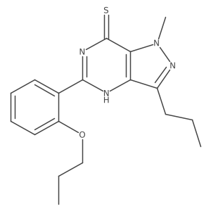 1,6-Dihydro-1-methyl-5-(2-propoxyphenyl)-3-propyl-7H-pyrazolo[4,3-d]pyrimidine-7-thione Structure