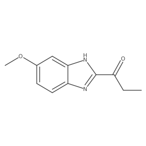 1-(6-Methoxy-1H-benzimidazol-2-yl)-1-propanone结构式