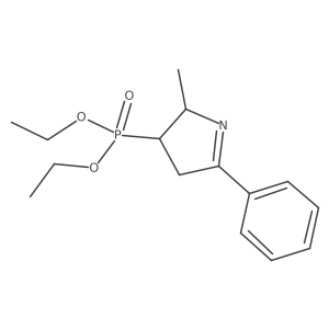 Phosphonic acid, (3,4-dihydro-2-methyl-5-phenyl-2H-pyrrol-3-yl)-, diethyl ester Structure