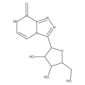 3-I(2)-D-Ribofuranosyl-1,2,4-triazolo[4,3-a]pyrazin-8(7H)-one结构式