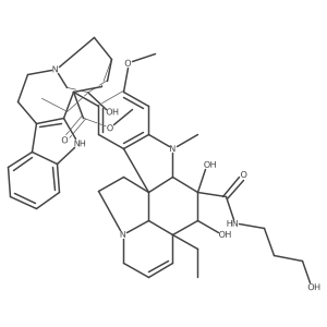 Vindesine N-(3-Hydroxypropyl)amide Structure