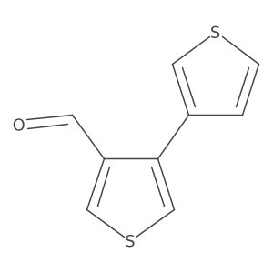 [3,3'-Bithiophene]-4-carboxaldehyde Structure