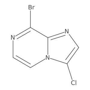 8-Bromo-3-chloroimidazo[1,2-a]pyrazine结构式