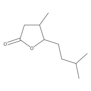 Dihydro-4-methyl-5-(3-methylbutyl)-2(3H)-furanone, trans-结构式