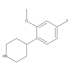 4-(4-Fluoro-2-methoxyphenyl)piperidine Structure