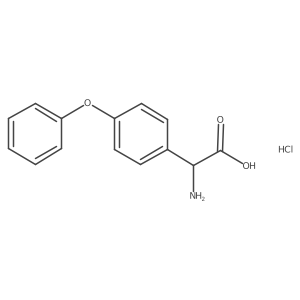 2-Amino-2-(4-phenoxyphenyl)acetic acid hydrochloride结构式