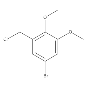 5-Bromo-1-(chloromethyl)-2,3-dimethoxybenzene Structure